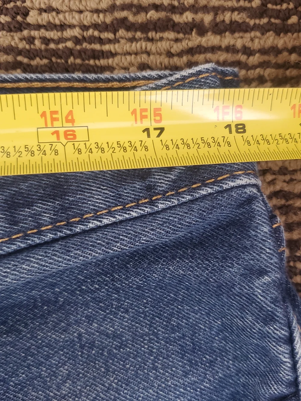 Levi’s 505 Jeans 36x32 Straight Fit Blue Denim Classic Men’s Vintage Wash